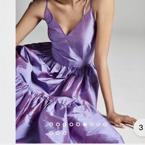 New Anthropologie Bloni shimmer tier Dress